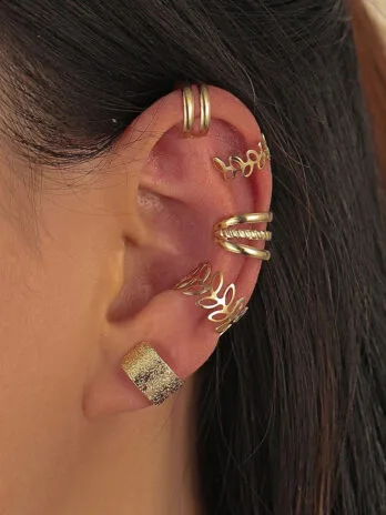Set x5 Earcuffs Mini Gold