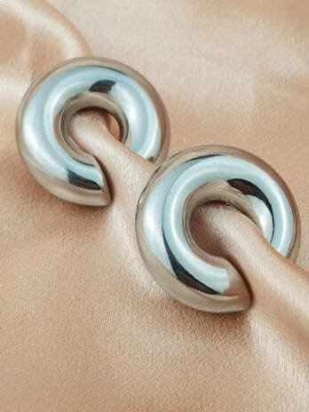 Earcuff Liso Silver Pequeño 2und