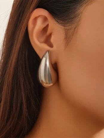 Gotas Medianas 31mm Silver