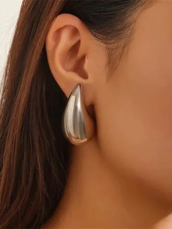 Gotas Medianas 31mm Silver
