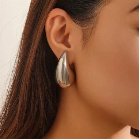 Gotas Medianas 31mm Silver