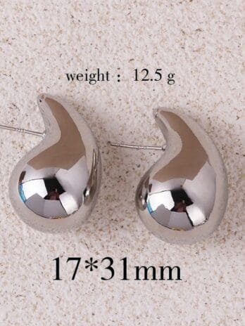 Gotas Medianas 31mm Silver
