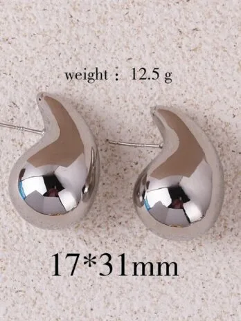 Gotas Medianas 31mm Silver