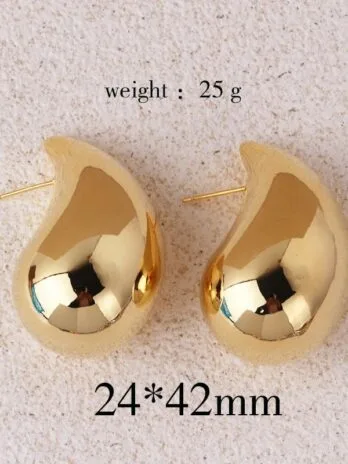 Gotas Grandes 42mm Gold