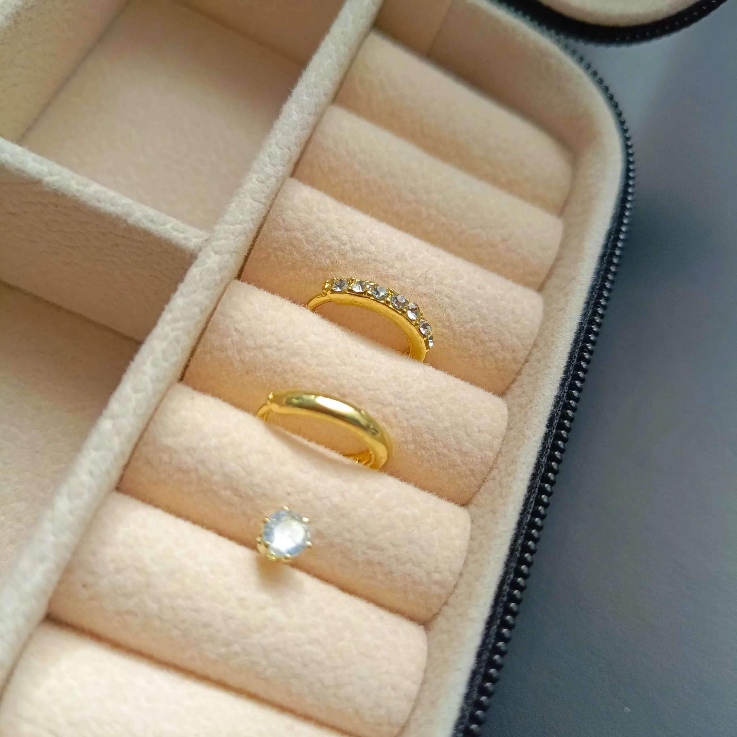 Set Mini Hoops + Topito Zircón Gold