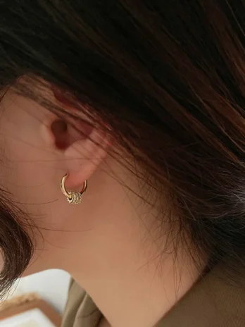 Mini Hoops 3 Aros Gold