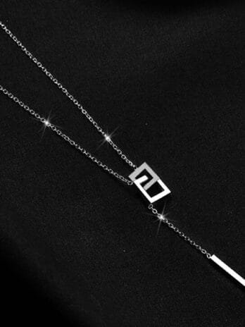 Collar Cuadrados Silver