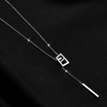 Collar Cuadrados Silver - Imagen 2