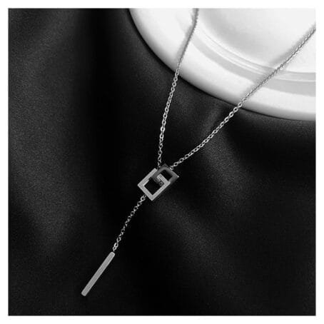 Collar Cuadrados Silver