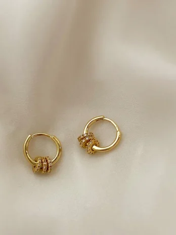 Mini Hoops 3 Aros Gold