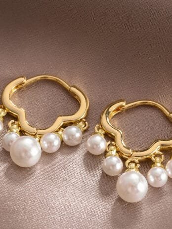 Hoops Nube Perlas