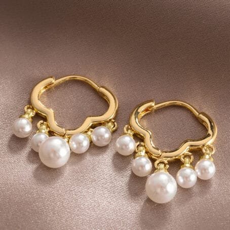 Hoops Nube Perlas