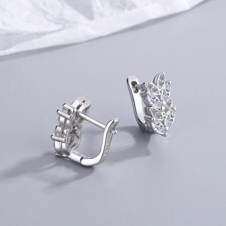 Aretes Espiga Plata 925 - Imagen 2