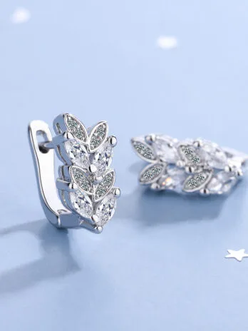 Aretes Espiga Plata 925