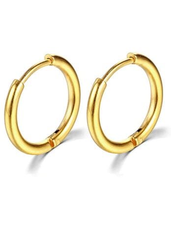 Hoops Liso Gold 12mm