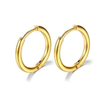 Hoops Liso Gold 12mm