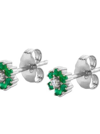 Topos Flor Verde Silver