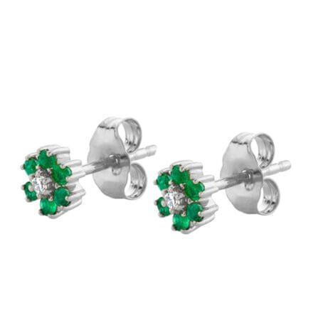 Topos Flor Verde Silver