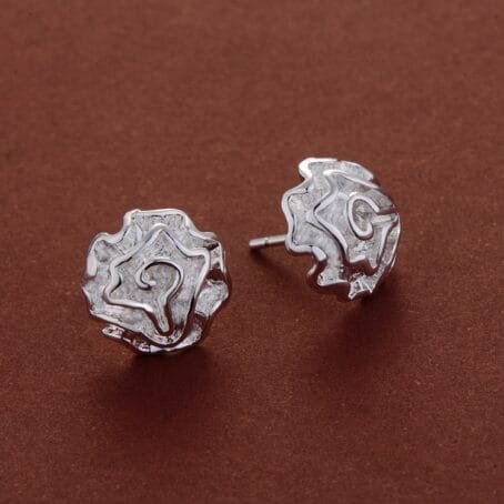 Topos Rosas Plata 925