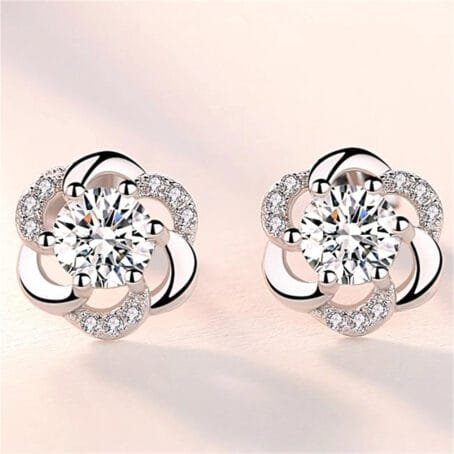 Topos Flor Plata 925