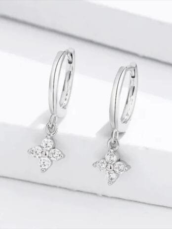 Hoops Flor Silver