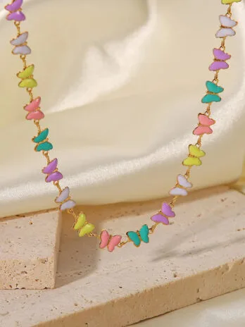 Set Choker + Pulsera Mariposa