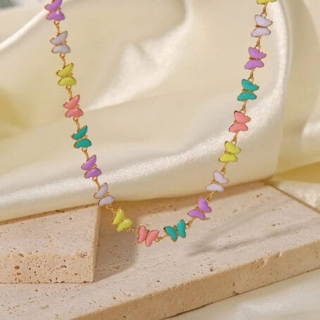 Set Choker + Pulsera Mariposa - Imagen 2