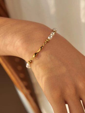 Pulsera Gold Perla