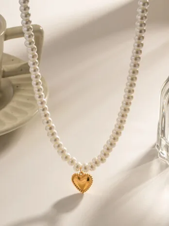 Collar Perla Corazón